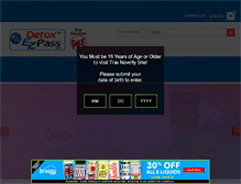Tablet Screenshot of detoxezpass.com
